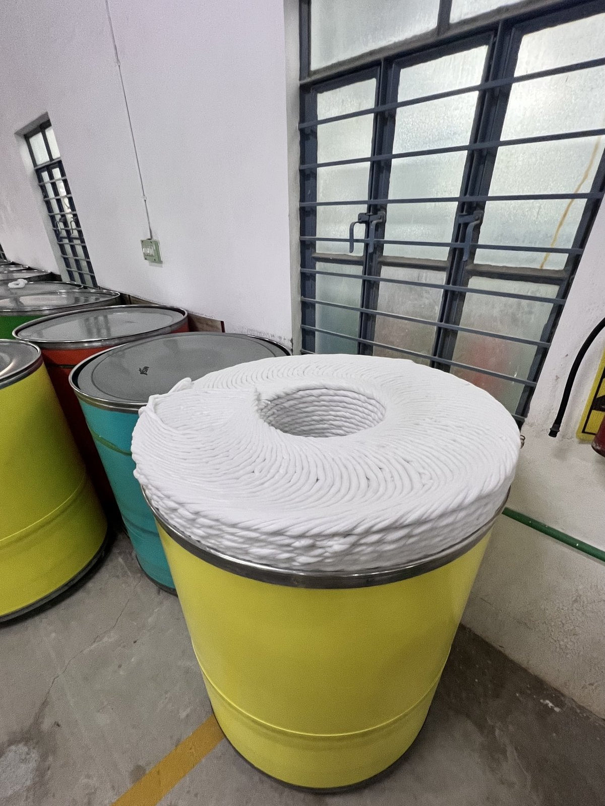 Recycled fibre formed into sliver